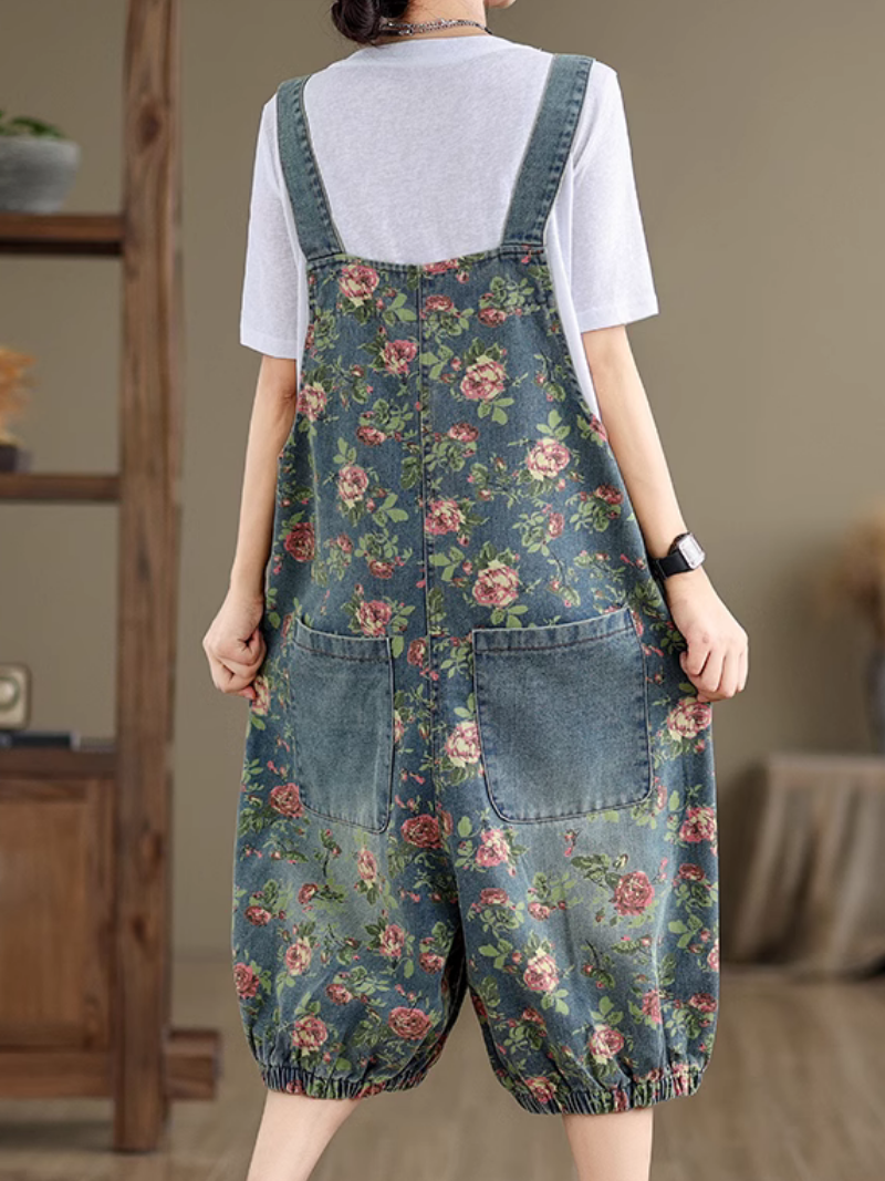 Women's Stylish Summer & Spring Casual Versatile Short Overalls Dungarees