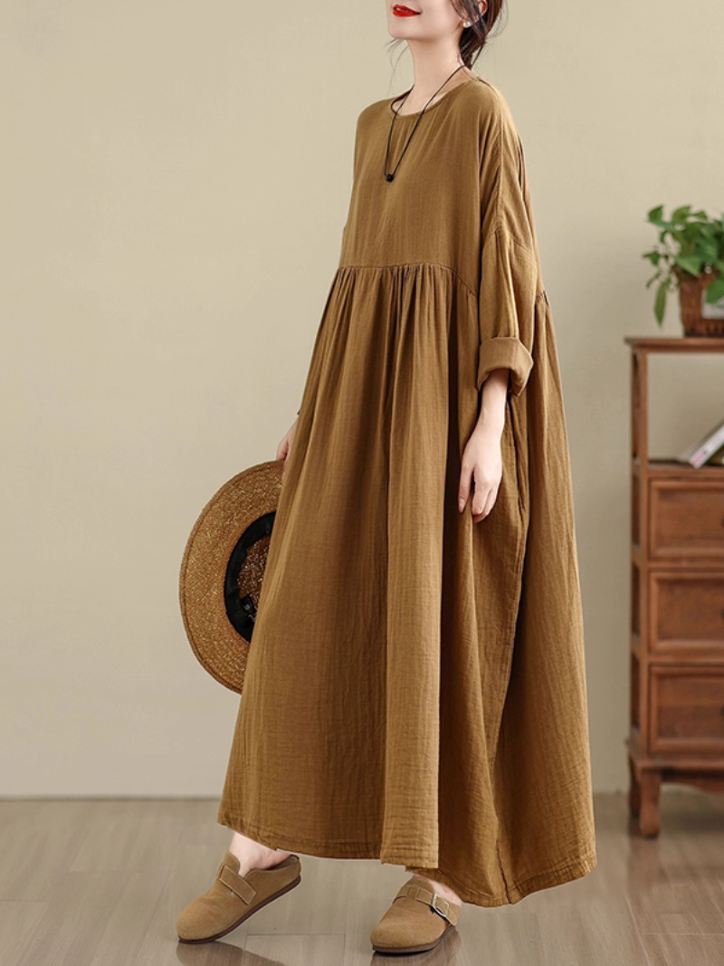 Women brown Smock dress 