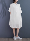 Women's White Shirt Dress