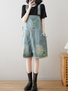 Women's Retro Short Dungarees