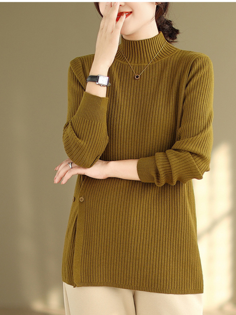  Women's Half Turtleneck Knitted Sweater