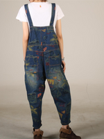 Elegant Women's Boho Denim Cotton Overall Dungarees | Eva Trends