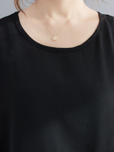 Women's Black Loose Top