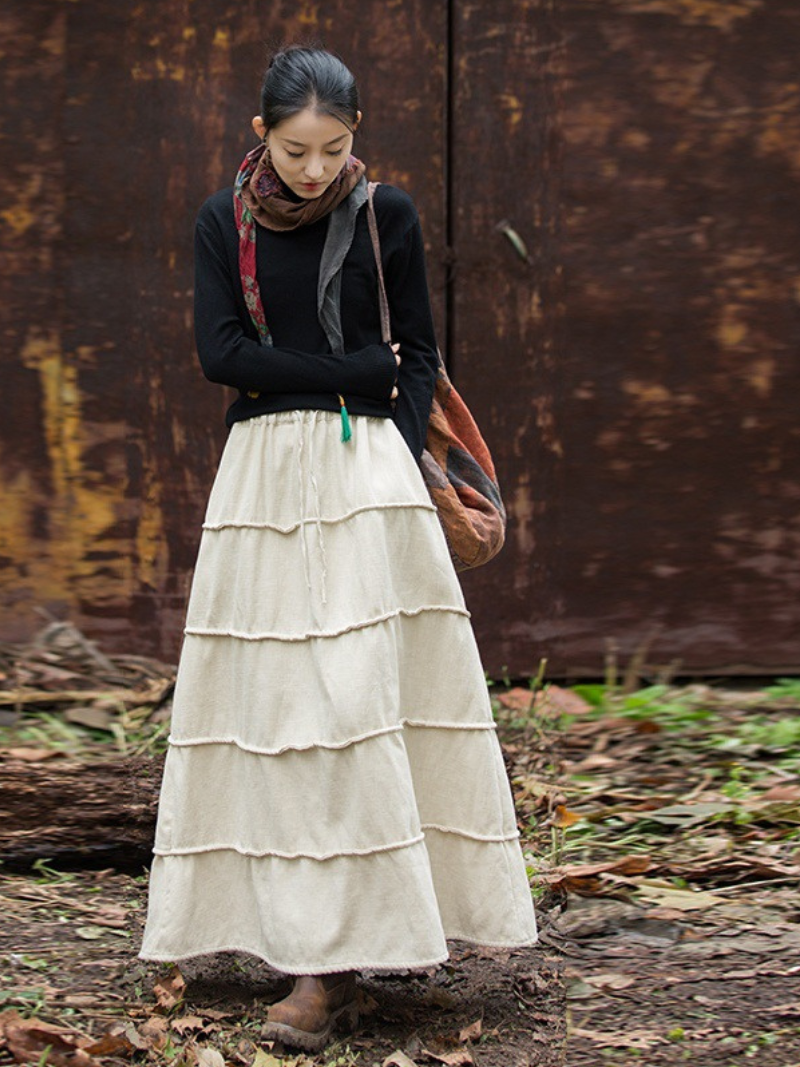 Women's Hemp Long Skirt 