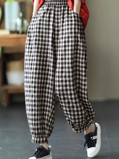 Women's Casual or Semi-formal Wear Plaid Bottom