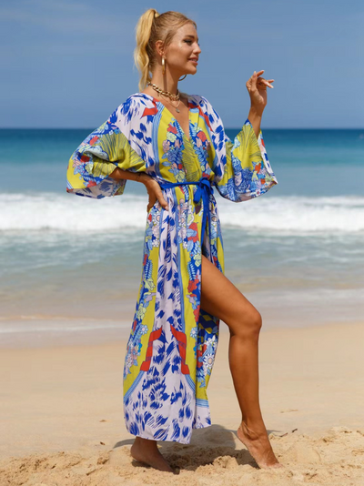 Women's Multi-color Kimono Gowns