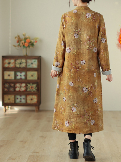 Women's Stand Collar Midi Dress