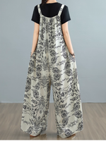 Women's White Retro Dungaree