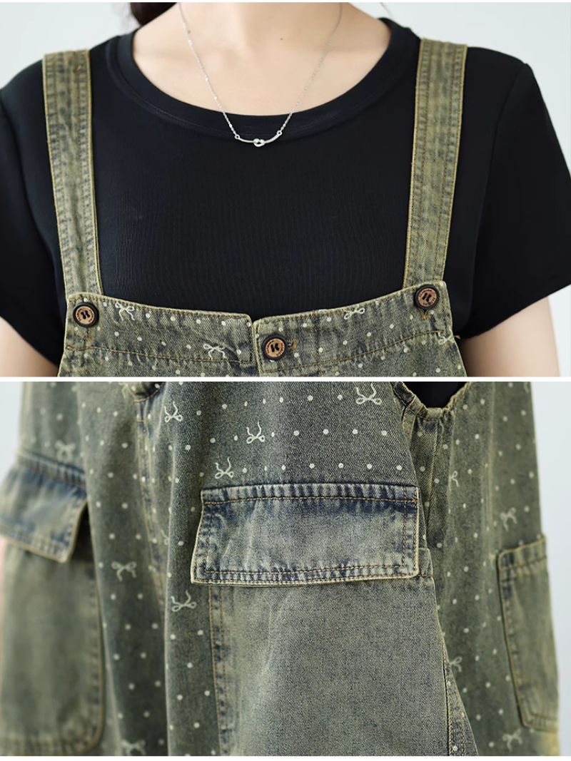 Women's Summer Stylish Baggy Style Overall Dungarees