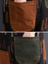 Draw This Blinds Cotton Denim With Patchwork