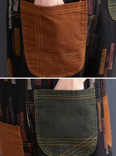 Draw This Blinds Cotton Denim With Patchwork