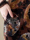 Relaxed Elegance Women's Printed Side Pocket A-line dress