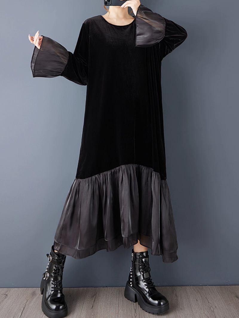 Bell sleeves midi dress
