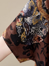 Relaxed Elegance Women's Printed Side Pocket A-line dress