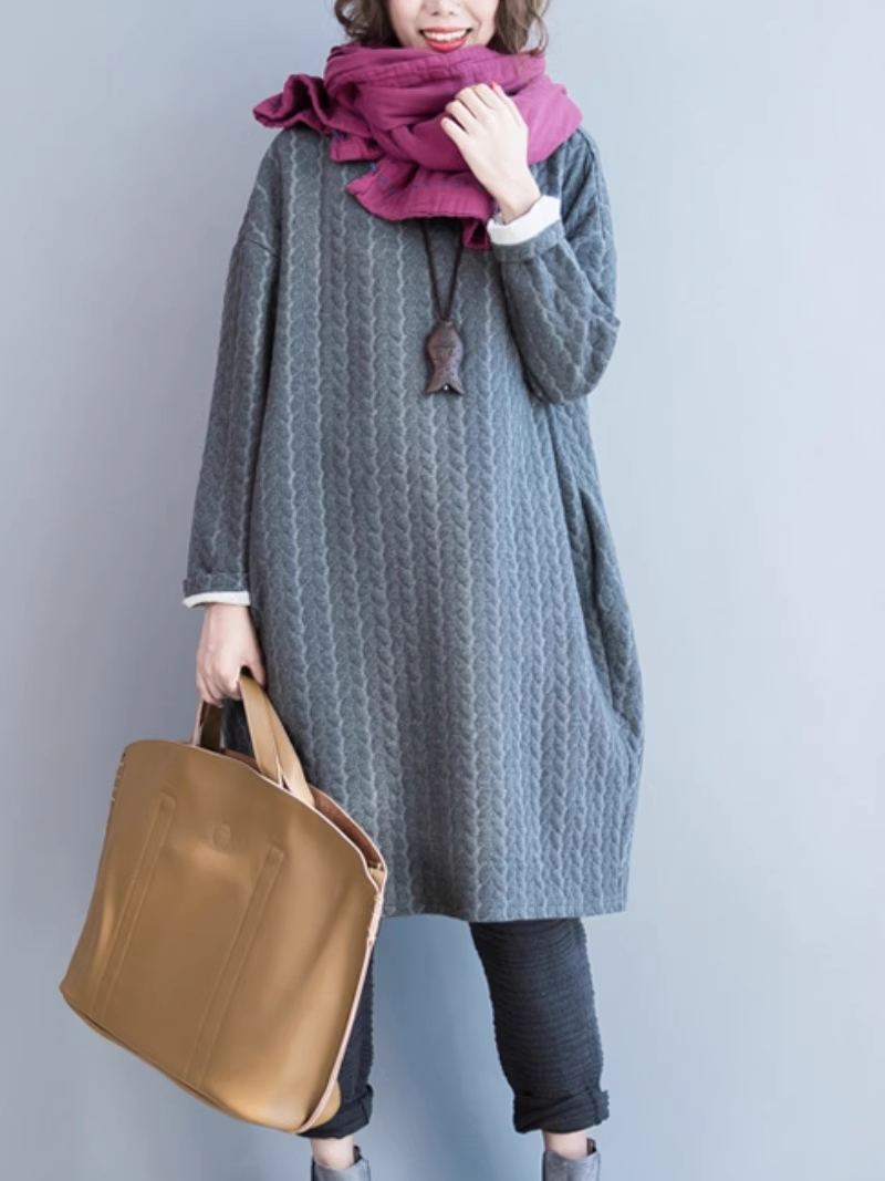 Women's Gray Sweater Shirt.