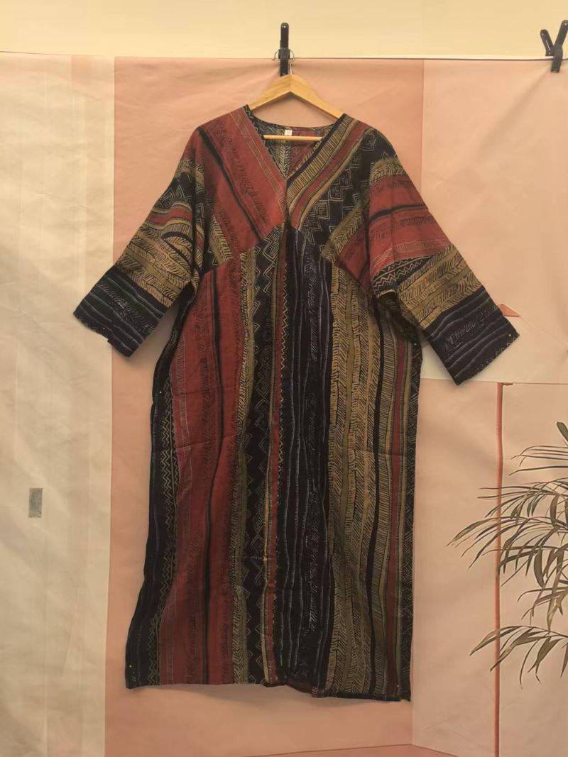 Women's Summer Perfect Printed Loose Kaftan Dress