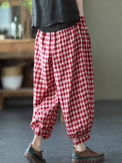 Women's Casual or Semi-formal Wear Plaid Bottom