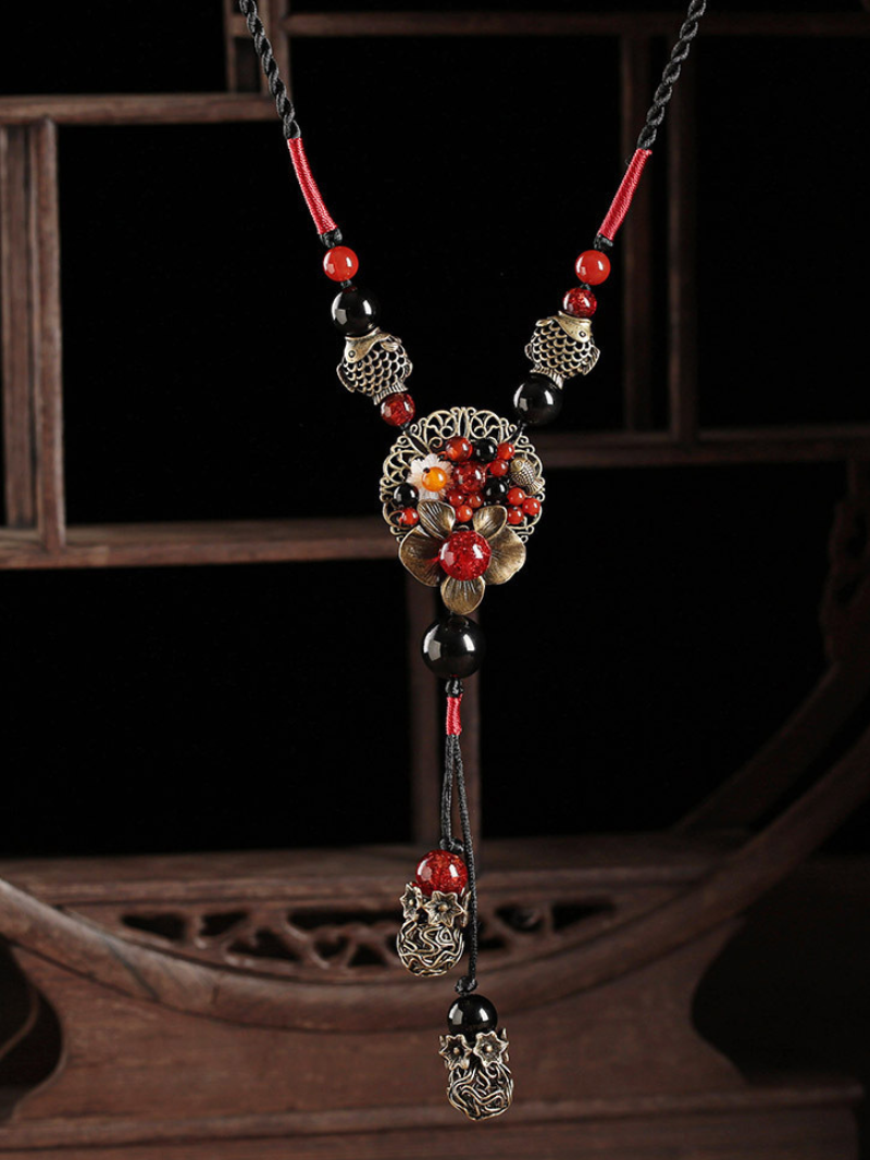 Women's Summer Shine Bright Crystal  Loose Necklace.