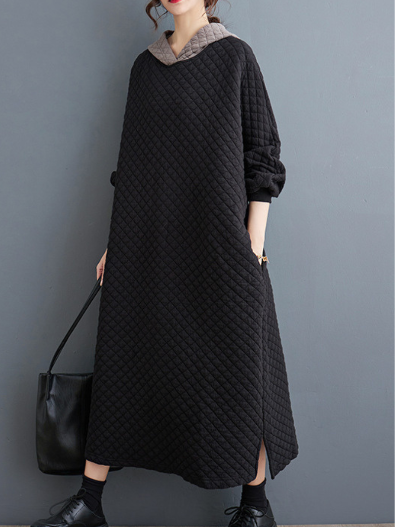Soft & Chic Women's A Line Hooded Dress | Eva Trends Soft & Chic Women's A Line Hooded Dress | Eva Trends