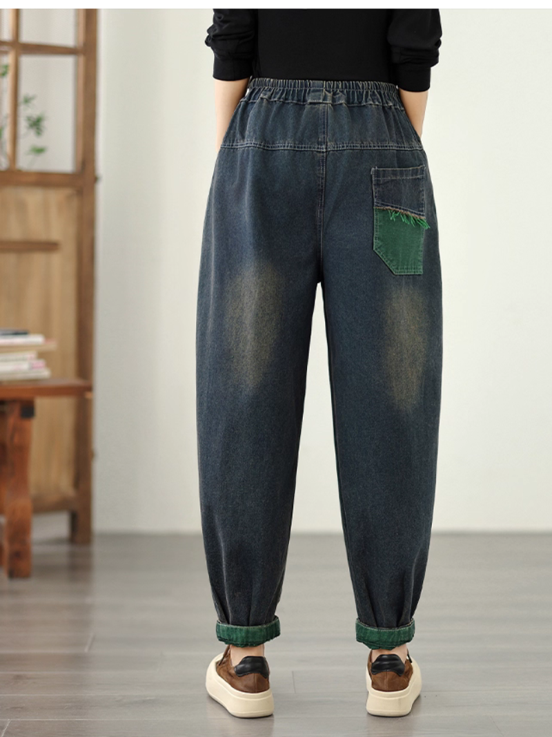 Frauen Sommer Breezy & modernes Blätterblumenfleck losen Boden