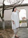 Women's Stylish Plate Button Loose Vintage Shirt Dress