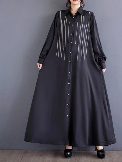 Women's Black A-Line Dress