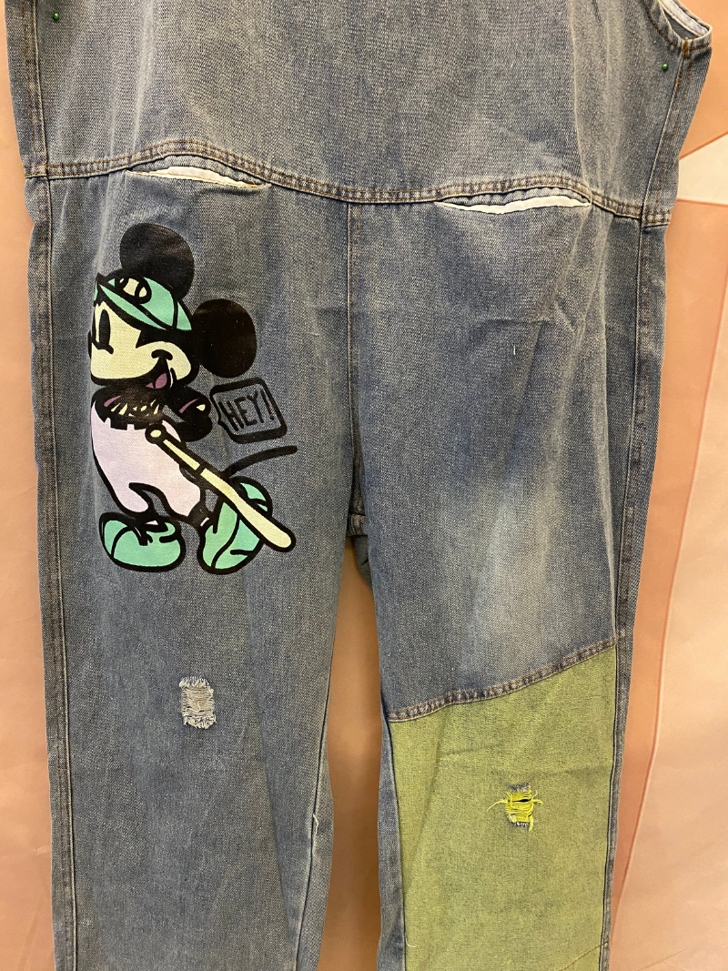 My Beating Heart Denim Cartoon Overall Dungaree