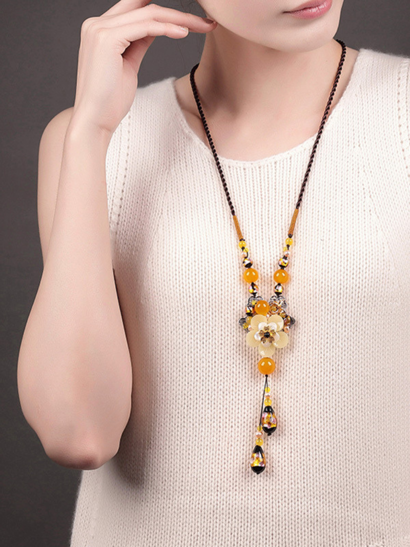 Women's Summer Statement Glow Crystal Necklace