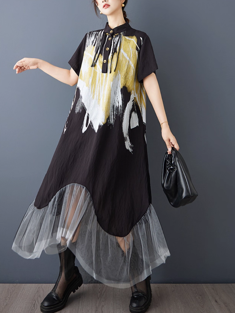 Women's Printed Loose Dress 