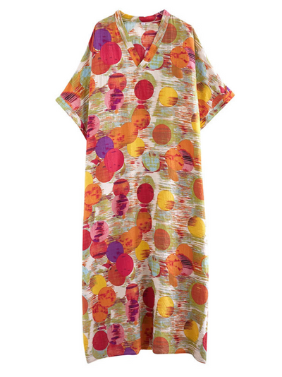 Women's Short Sleeves Kaftan Dress