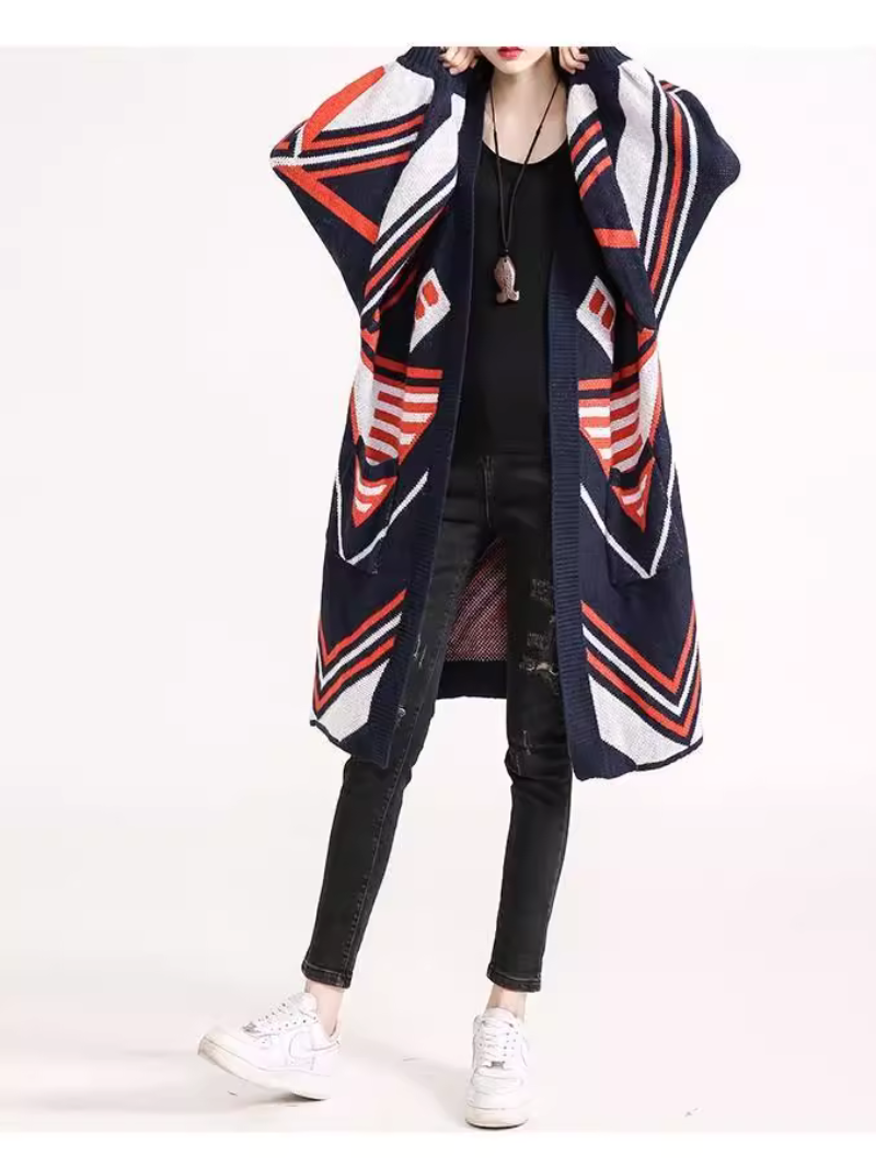 Women’s Stylish & Graceful Lightweight Printed Loose Coat