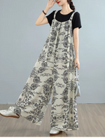Women's  White Starps Overall