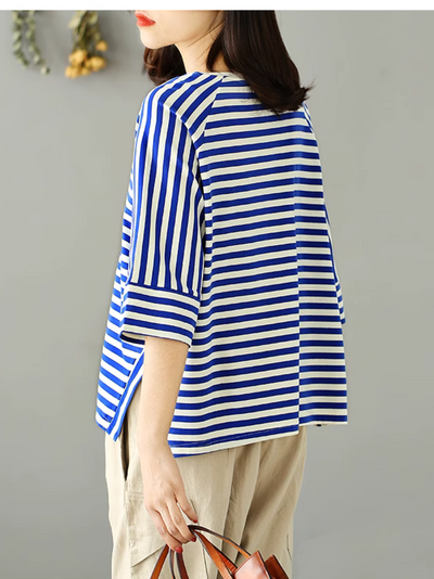Women's ldeal for Casual Days Striped T-Shirt Top