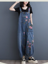 Women's Flower Dungarees