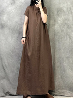 Vestido de línea A de moda y suelbia de moda femenina
