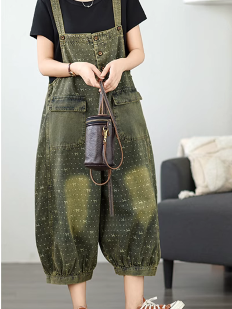 Women's Summer Stylish Baggy Style Overall Dungarees