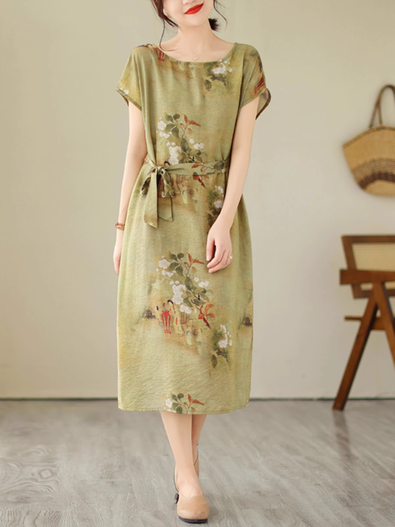 Flowy and Lightweight Women's Loose Midi Dress