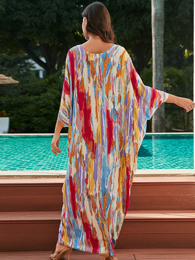 Women's Summer Loose Cover-Up Outer Wear Kaftan Dress