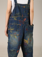 Elegant Women's Boho Denim Cotton Overall Dungarees | Eva Trends