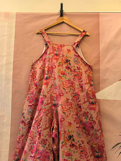 Breezy Floral Printed Loose Overalls for Women | Eva Trends