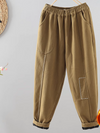 Women's Retro Literary Casual Bottoms Thickened Harem Pants