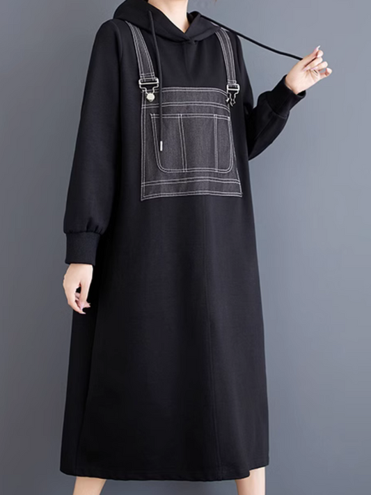 Women's Long Sleeves Midi Dress