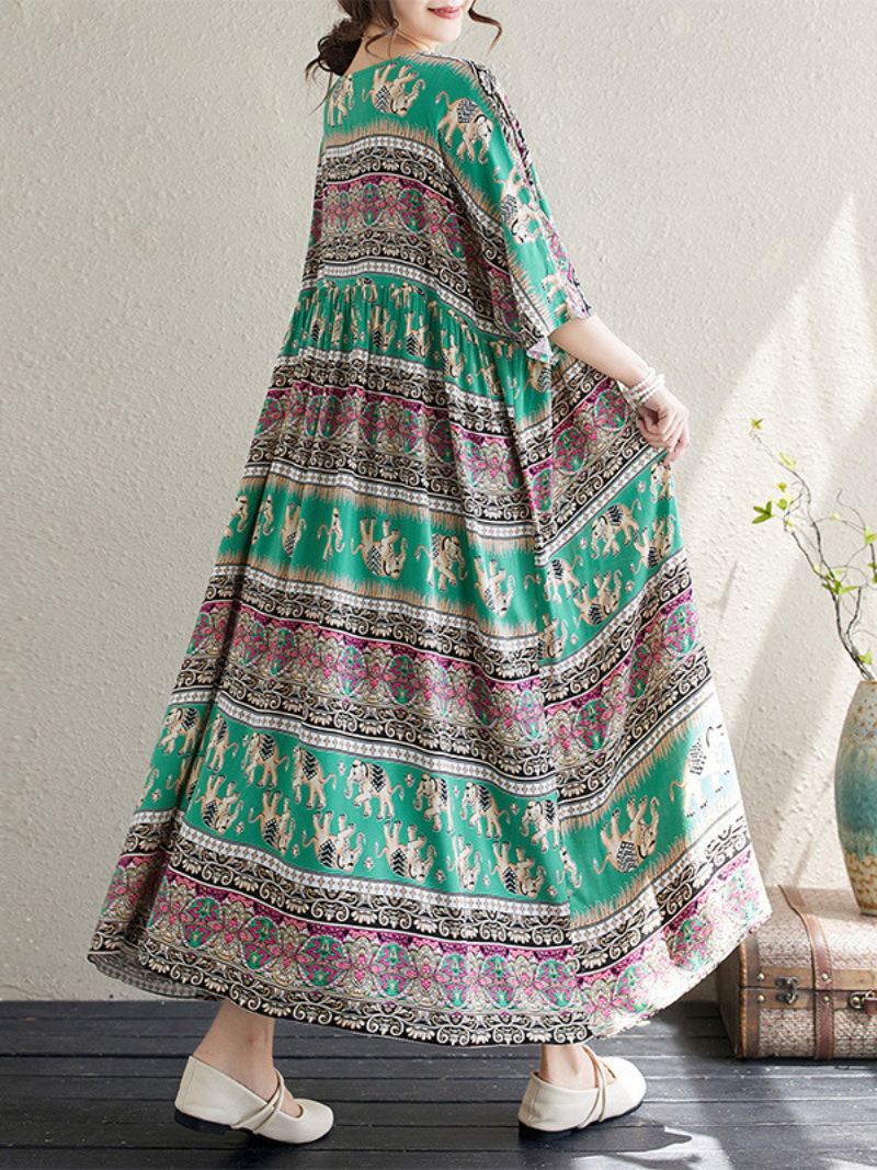 Maxi smock dress