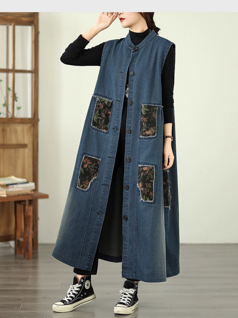 Frauen Sommer Retro modisch und trendy lose A-Line-Mantel
