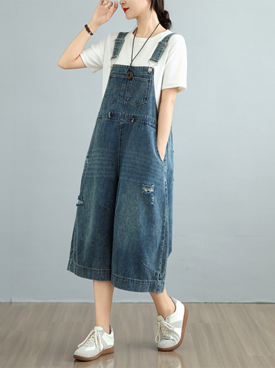 Women's Cool & Soft Pocket Style Bib's Dungarees