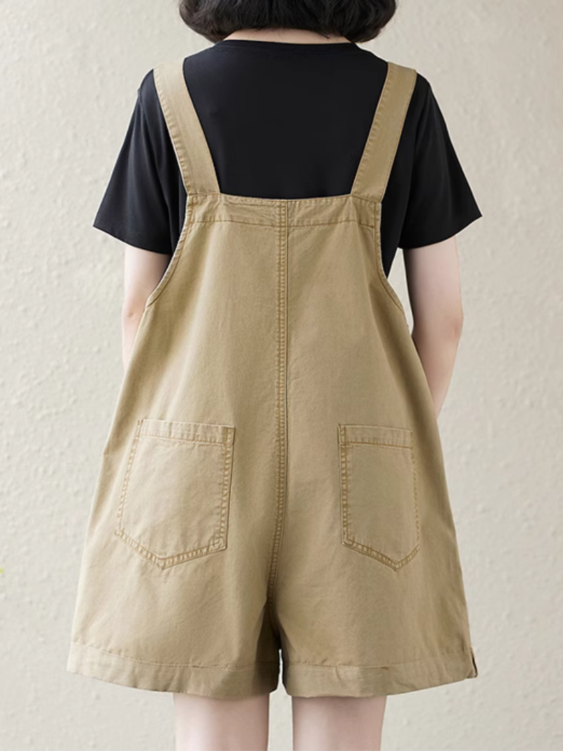 Women's Summer Casual Loose Versatile Side Pocket Style Dungaree