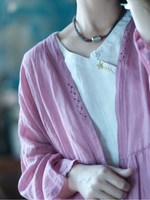 Women's Summer Beautiful & Comfy Printed  Loose Cardigan Dress