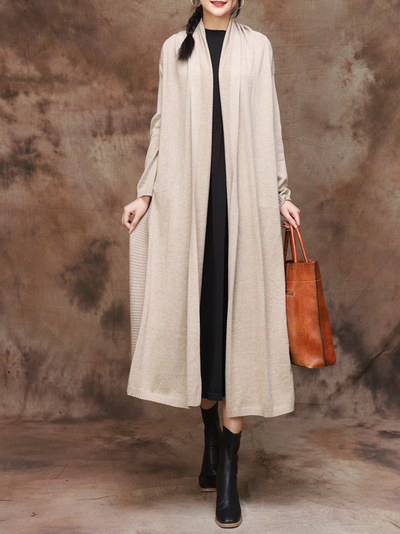 Everyday Luxury Women's Side pocket Cardigan Coat