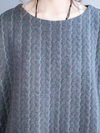 Women's Autumn and Winter Fashionable Midi-Length Sweater Shirt