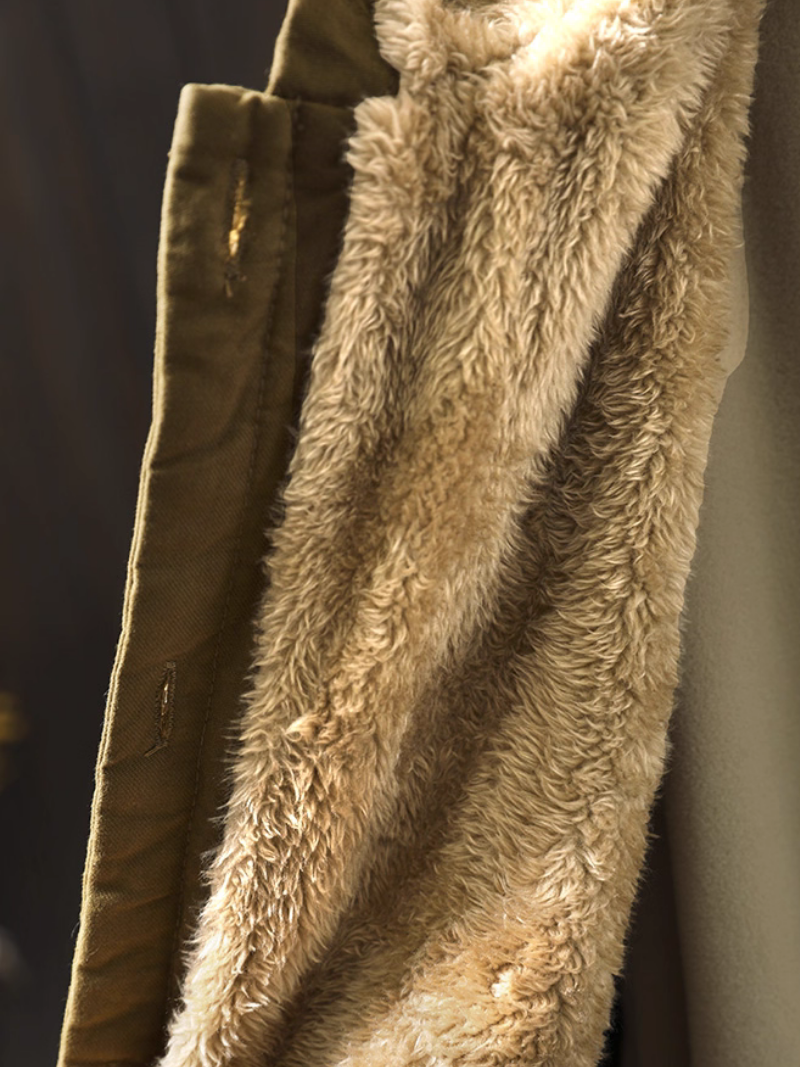 Chic Cotton Hooded Jacket with Plush Lining, Women’s Winter Parka